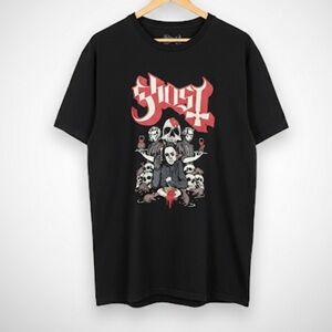 Ghost Band T Shirt XL  Black Red Graphic Official Licensed 100% Cotton Unisex